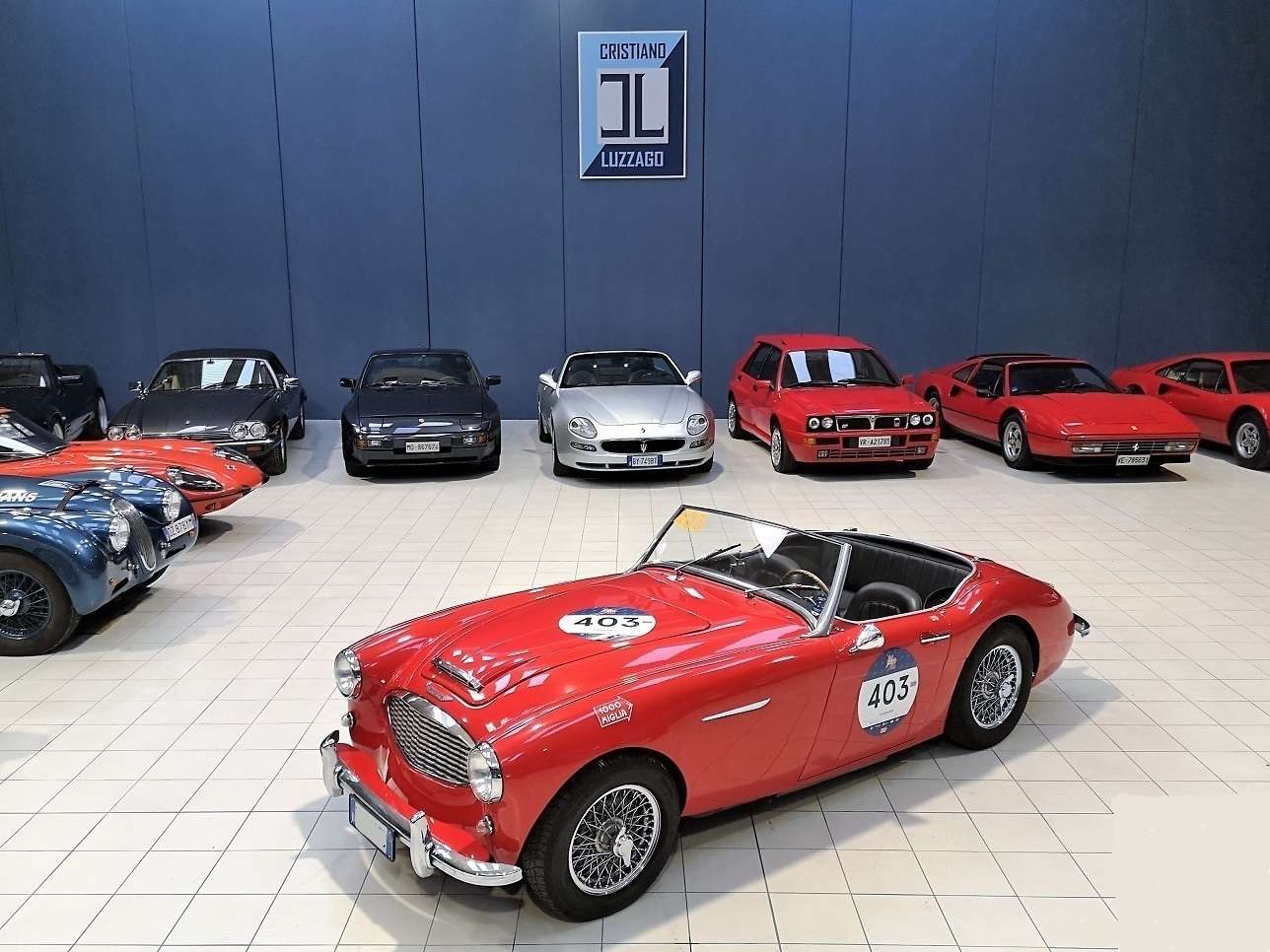 Austin-Healey 100 Convertible in Red antique / classic in Roncadelle - Brescia - BS for € 49,800.-