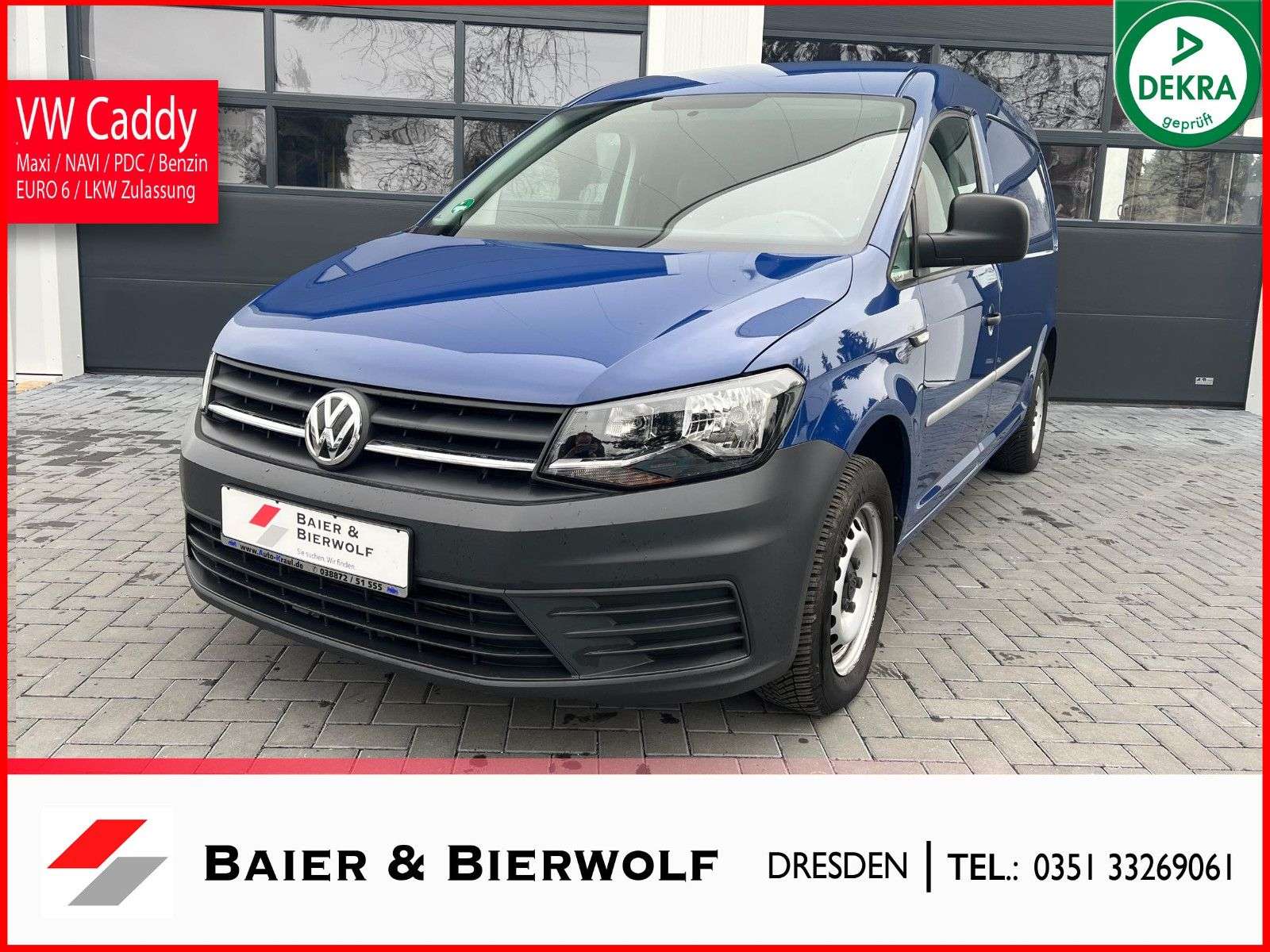 Volkswagen Caddy Van in Blue used in Coswig for € 18,990.-