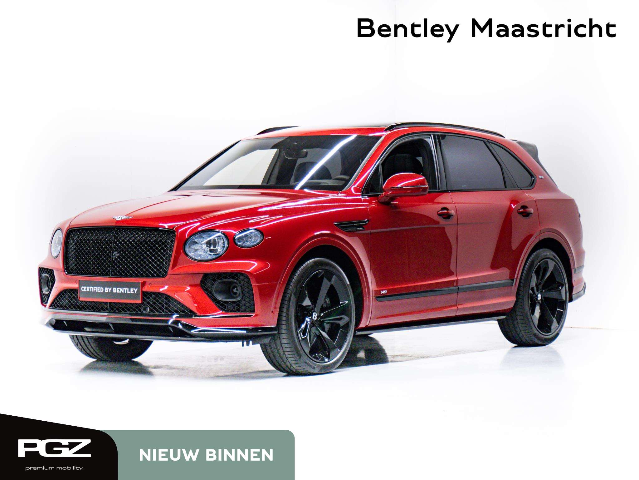 Bentley Bentayga Station wagon in Red used in MAASTRICHT-AIRPORT for € 269,750.-