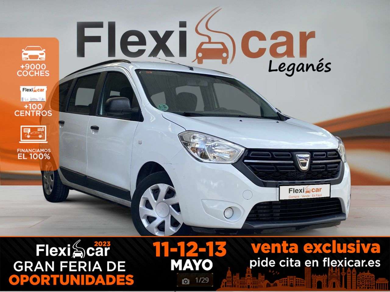 Dacia Lodgy Van in White used in L'Hospitalet de Llobregat for € 13,290.-