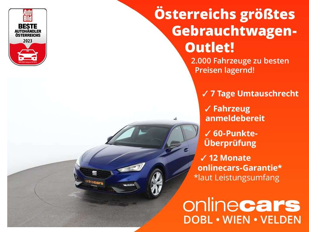 SEAT Leon Station wagon in Blue used in Lind ob Velden for € 33,046.-