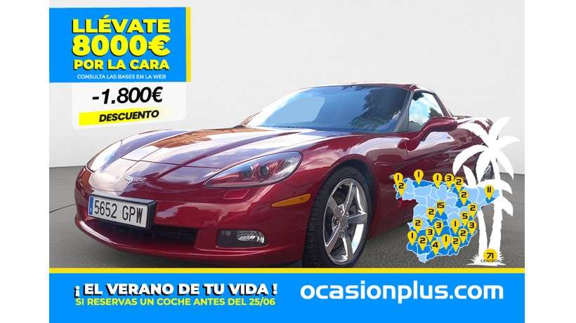 Corvette C6 Coupe Coupe in Red used in Alicante for € 40,900.-