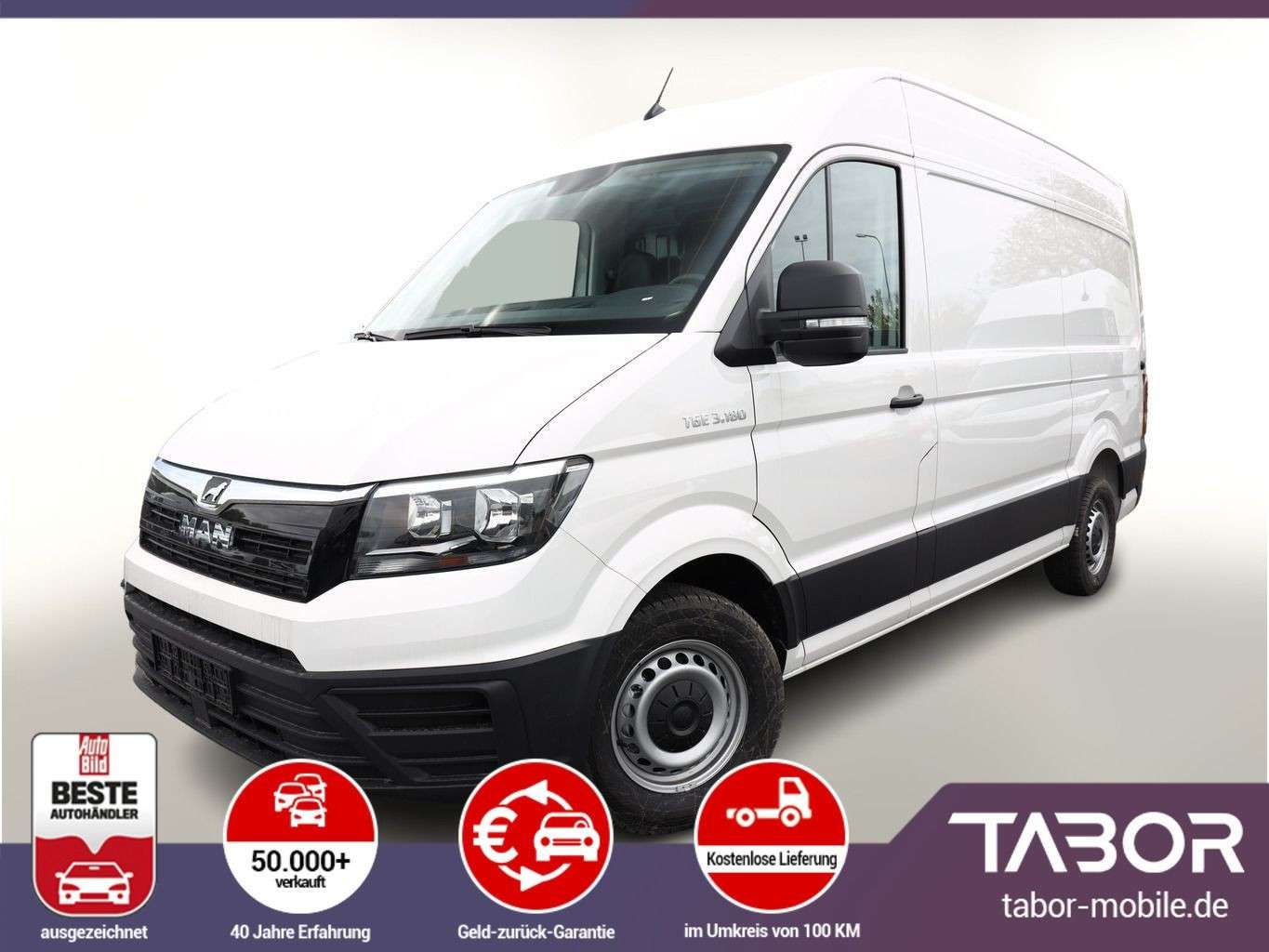 MAN TGE Van in White used in Darmstadt for € 44,288.-