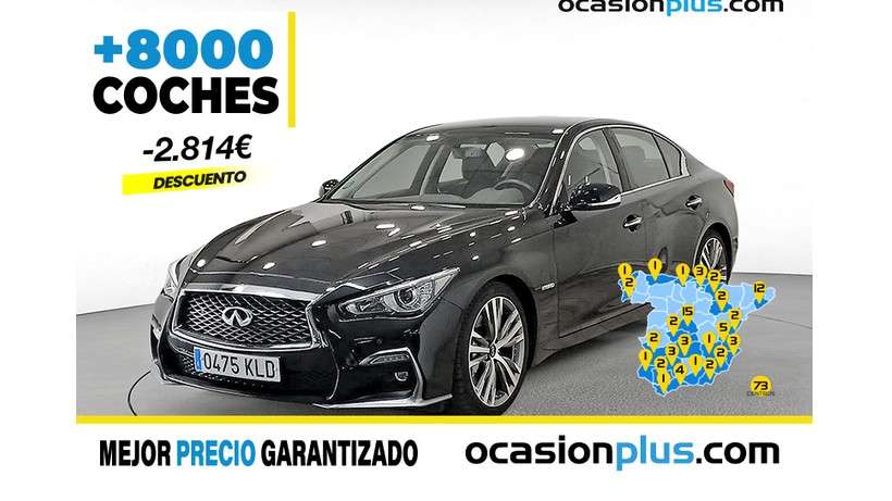 Infiniti Q50 Sedan in Black used in Alicante for € 28,136.-