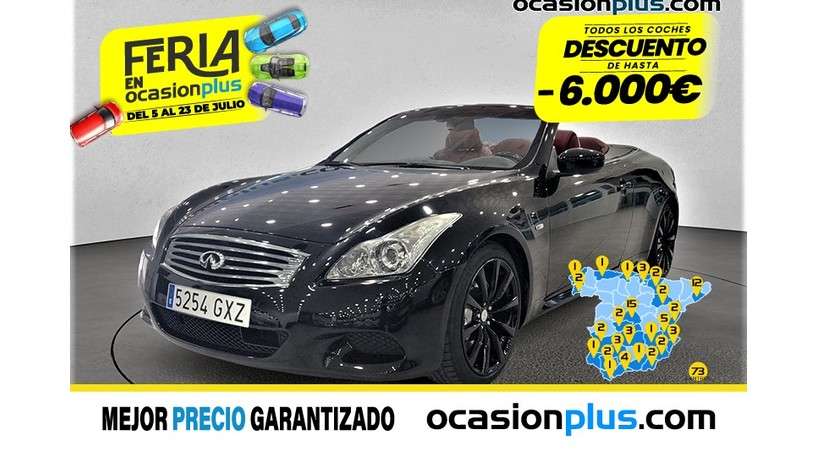 Infiniti G37 Convertible in Black used in MADRID for € 23,900.-