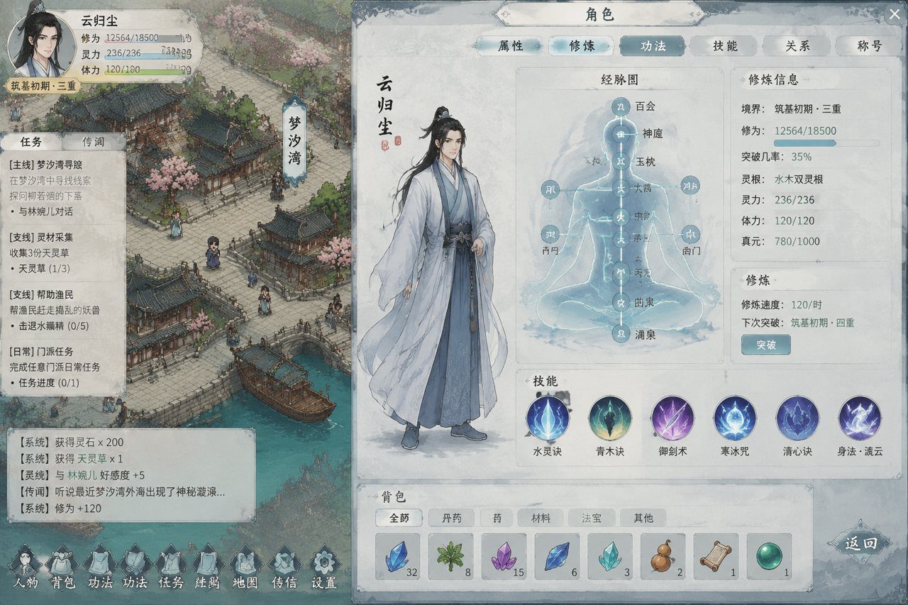 谪仙索欢录 剧情RPG 展示图 3