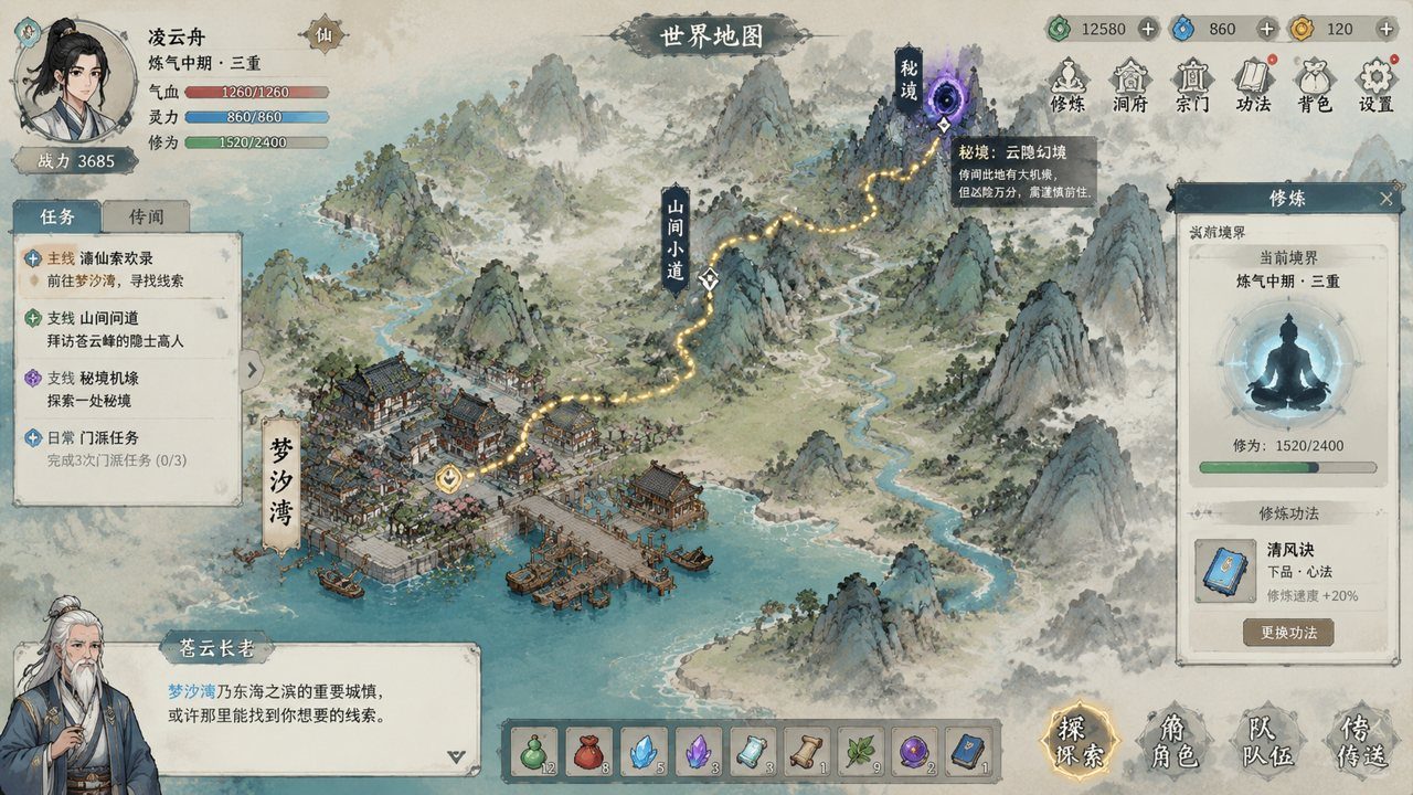 谪仙索欢录 玩法展示 场景图 7