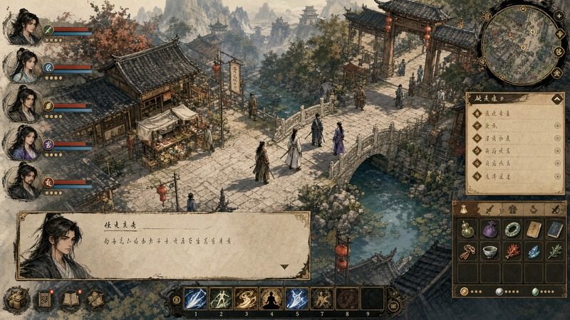 金庸群侠传5爱与死仙狐MOD六周年 操作界面 场景图 2
